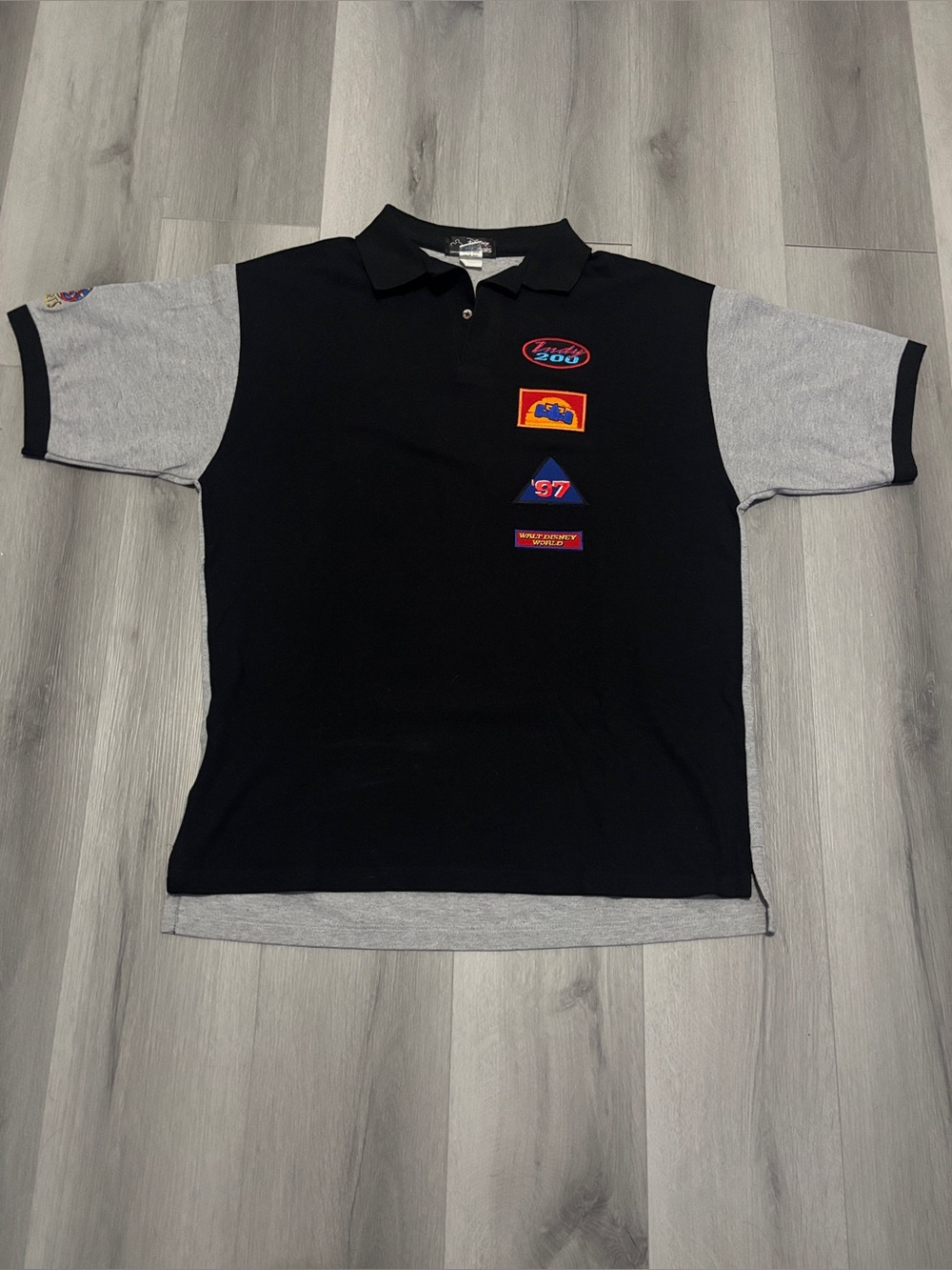 Vintage 1997 Indy 200 Disney Originals Polo Shirt Walt Disney World Mens Large